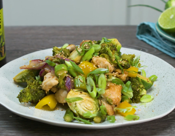 烤盤焗雞伴鮮蔬