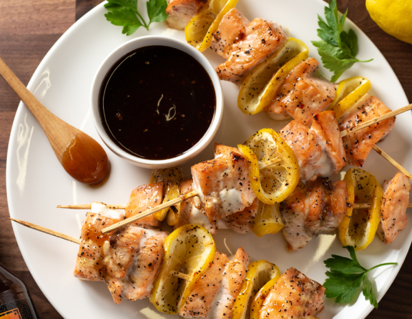 Citrus Salmon Skewers