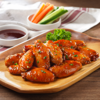 Honey Sriracha Baked Chicken Wings350x350