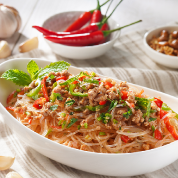 Thai-Style Minced Meat Glass Noodle Salad350x350
