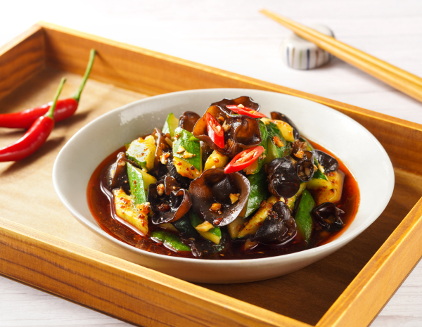 HK_Recipe_600_Mala Smacked Cucumber with Black Fungus Salad