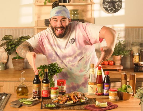 An island style grilled wings recipe made with Lee Kum Kee Sauces