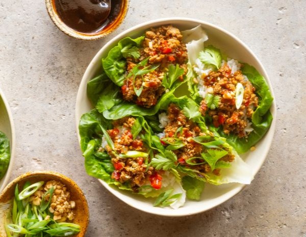 Hoisin Pork  Ginger Lettuce Cups