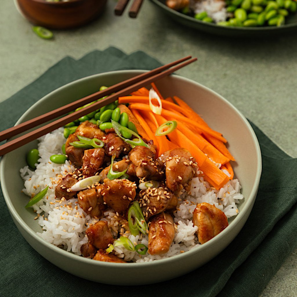 Honey Soy Chicken Bowls