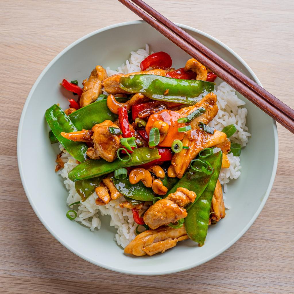 Honey Soy Chicken Cashew  Vegetable StirFry