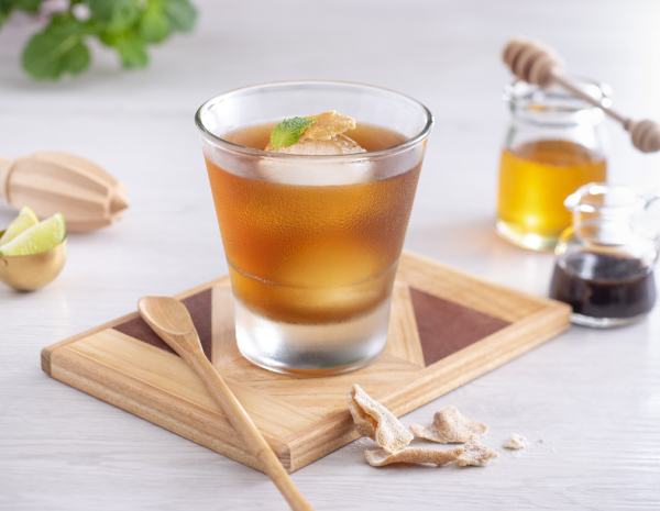 Honey Vinegar with Ginger and Lemon