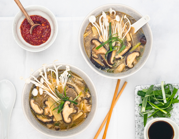 Hot And Sour Mushroom Soup