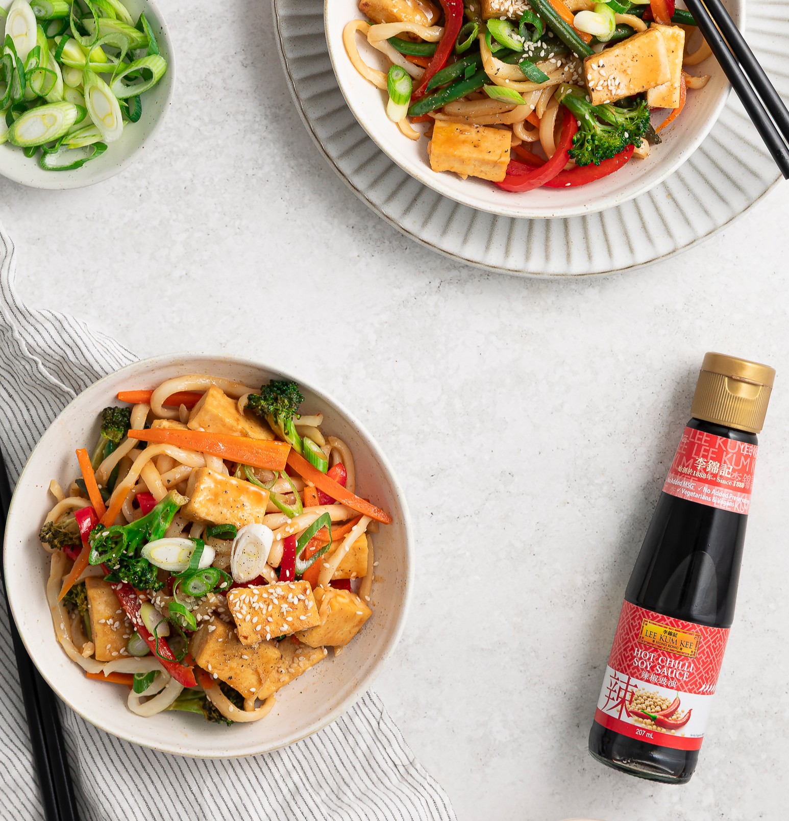 Hot Chilli Soy Tofu and Vegetable Udon