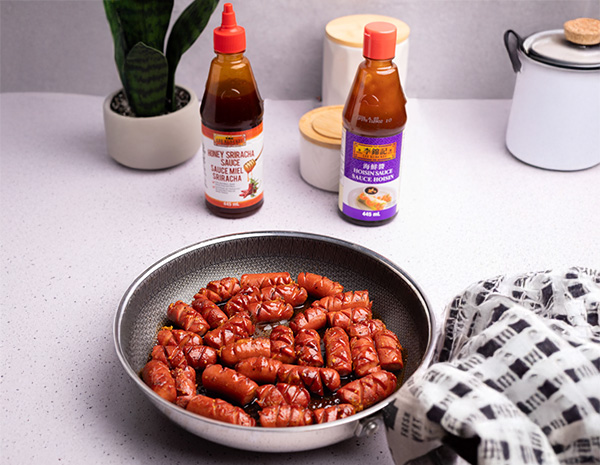 A hot dog pinecones recipe made with Lee Kum Kee sauces.
