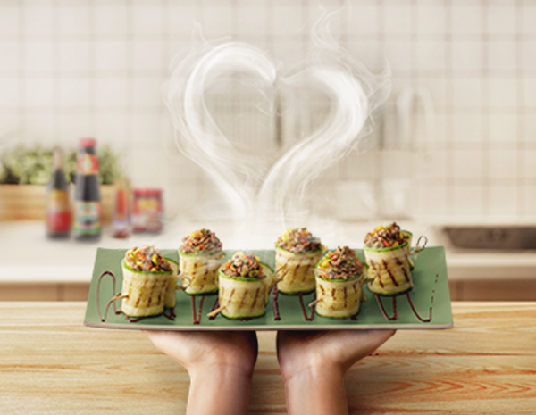 HQ Recipe Zucchini  Oyster Sauce Roulade