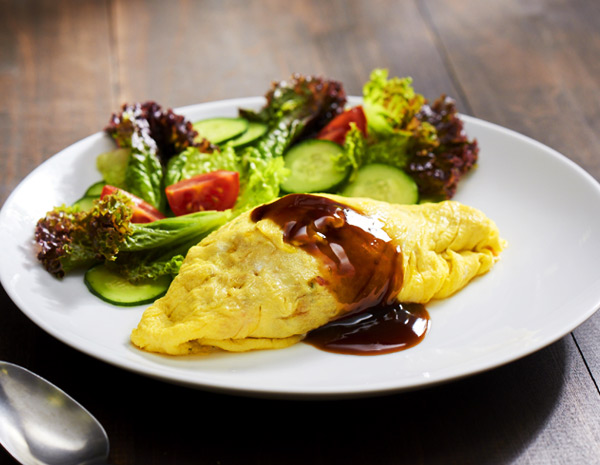 IMAAGE Imitation Crab Fried Omelette with Oyster Mayo_A