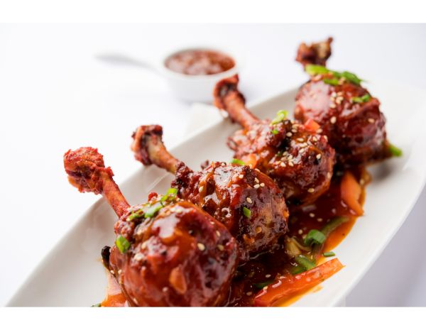 Char Siu Chicken Lollipops 