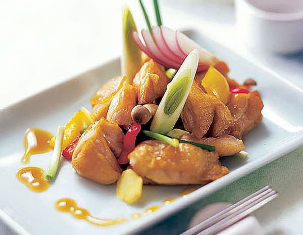 鶏もも肉とねぎのオイスターソース煮