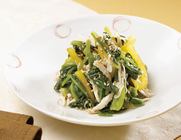 ほうれん草とささ身の中華風和えもの