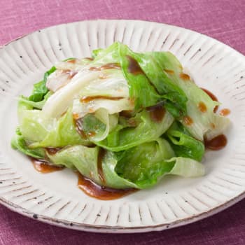 レタスのオイスターソースがけ