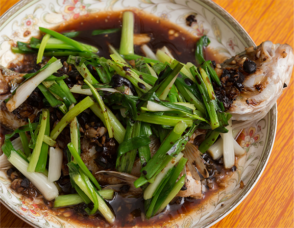 Steamed Fish with Chilli Bean Sauce