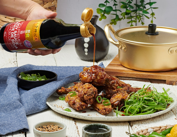 A Korean fried chicken wings recipe with Lee Kum Kee soy garlic glaze.