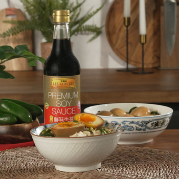 A Korean Mayak Eggs recipe made with Lee Kum Kee soy sauce.