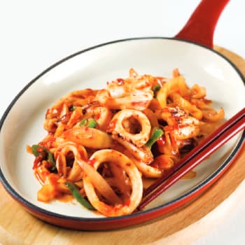 고추마늘소스 오징어볶음