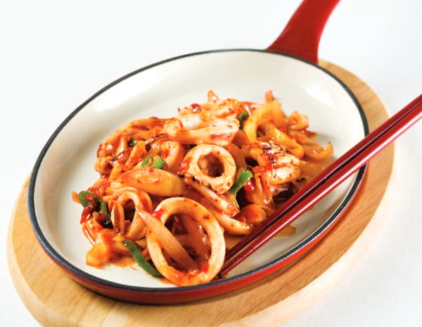 고추마늘소스 오징어볶음