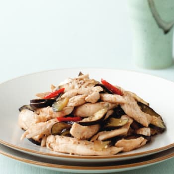 닭안심 가지 굴소스볶음