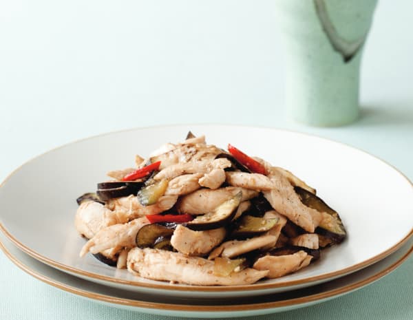 닭안심 가지 굴소스볶음