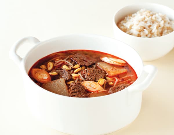 두반장 콩나물 쇠고깃국