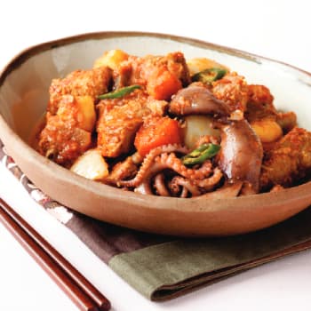 두반장 낙지 갈비찜