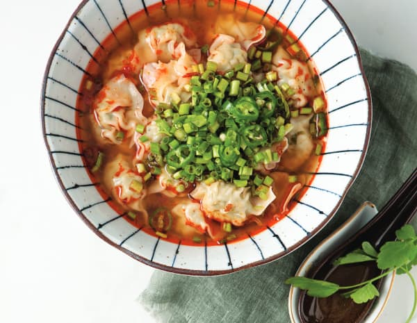 두반장 미나리 완탕