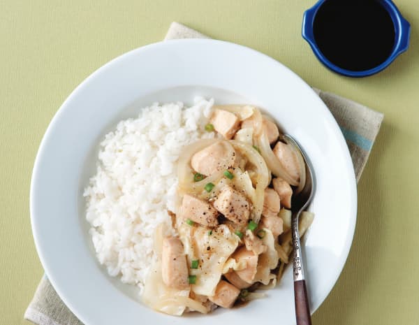 양배추 닭고기덮밥