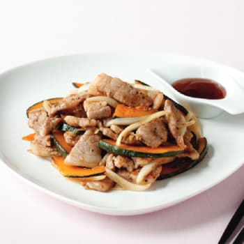 중화 바베큐소스 삼겹살&단호박 구이