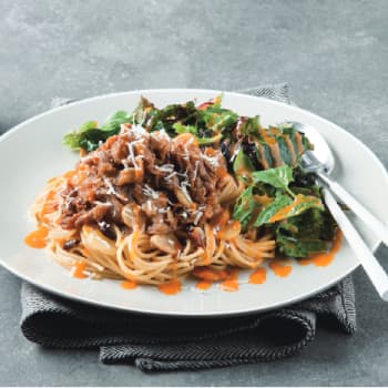 차돌박이 파스타