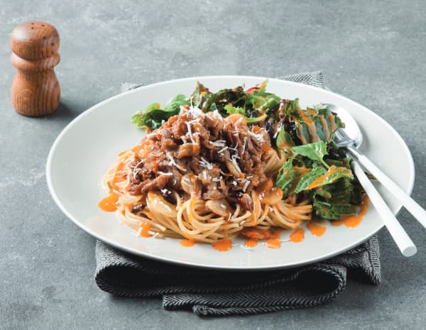 차돌박이 파스타