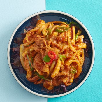 대패 삼겹살 오징어 불고기