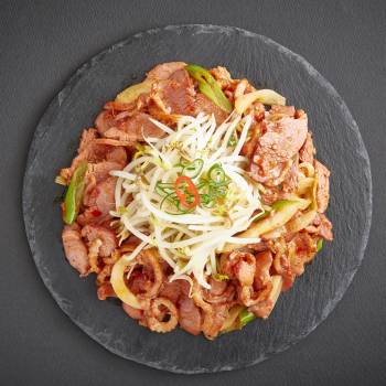 훈제오리 숙주볶음