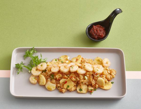 마늘 새우 볶음밥