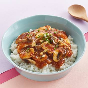 버섯 덮밥