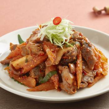 골뱅이 황태채 무침