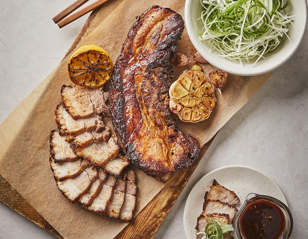 통삼겹 바베큐