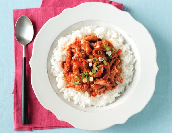 굴소스 낙지덮밥