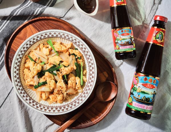 굴소스 채소달갈볶음 