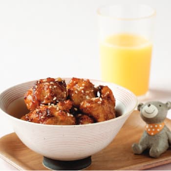 굴소스 치킨 강정