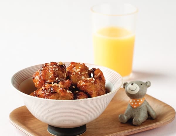 굴소스 치킨 강정