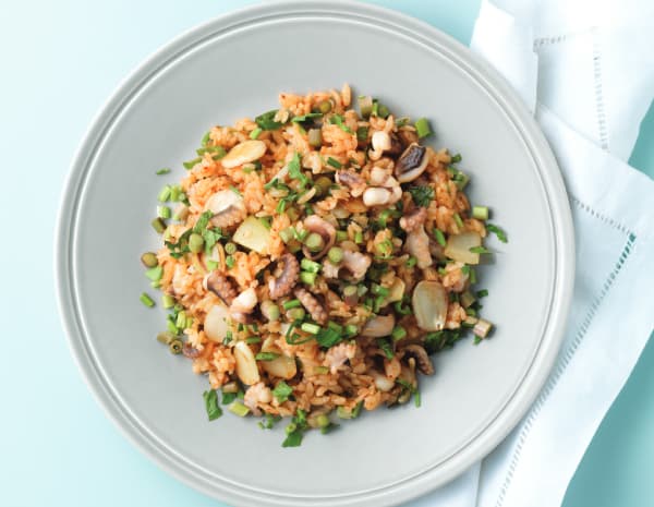 주꾸미 미나리볶음밥