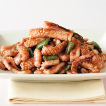 검은콩소스 오징어볶음