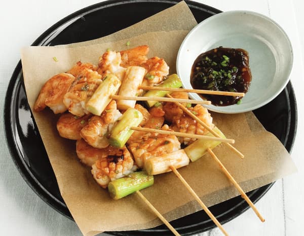 해산물 대파꼬치