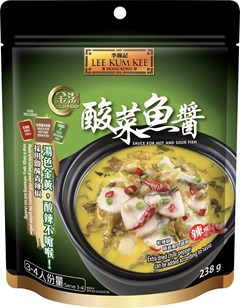 LI26140LI261354300172274LKKSauceHotSourFishWithPickledLeafMustard238gPouch3Dft