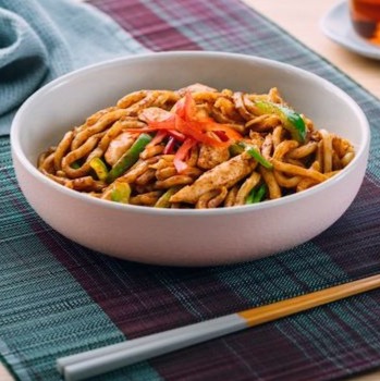 Tumis Sate Ayam Goreng dan Inaniwa Udon