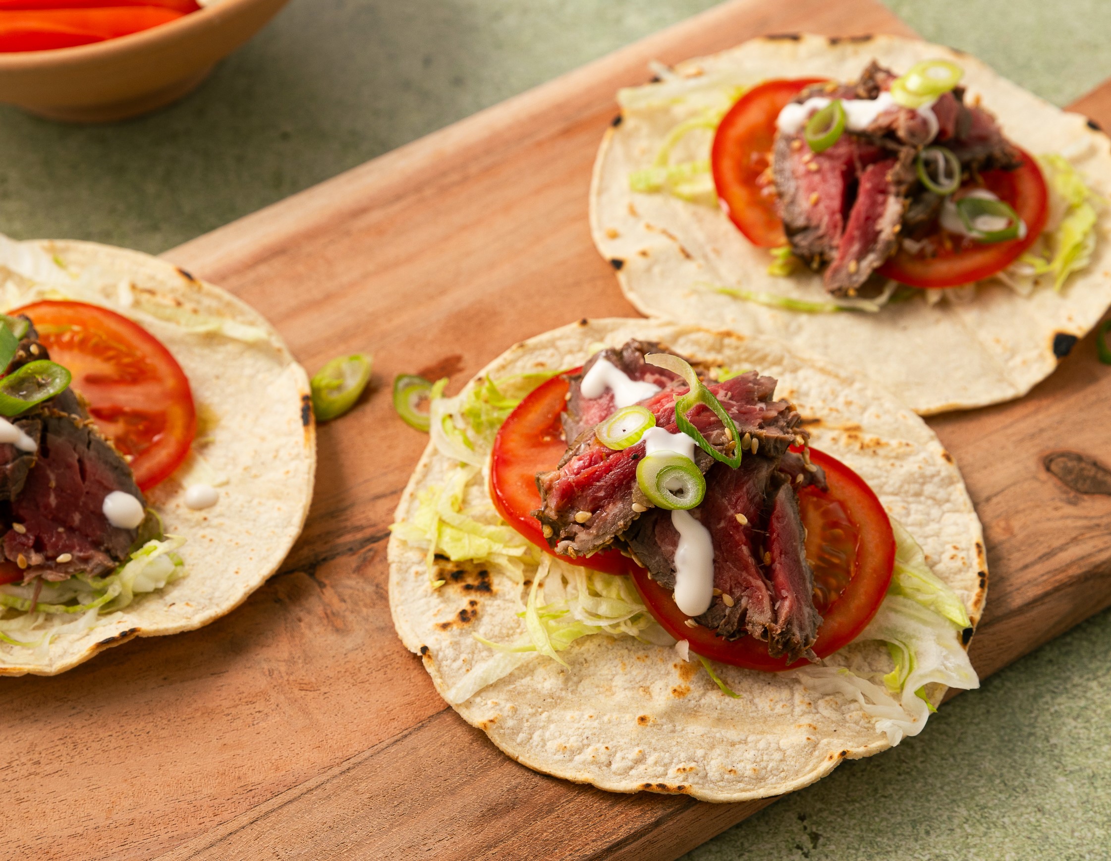 LKK - beef tataki tostadas - angle 600x465