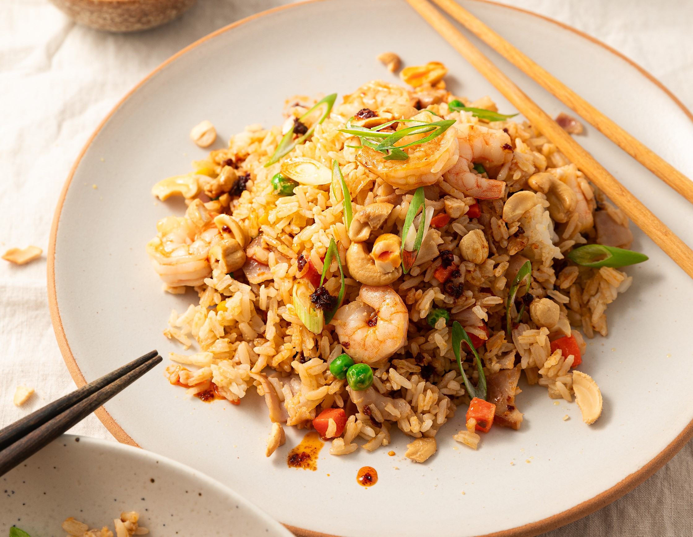LKK - fried rice with chilli oil - angle 600x465